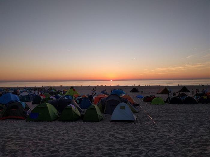 Camping at the Hague